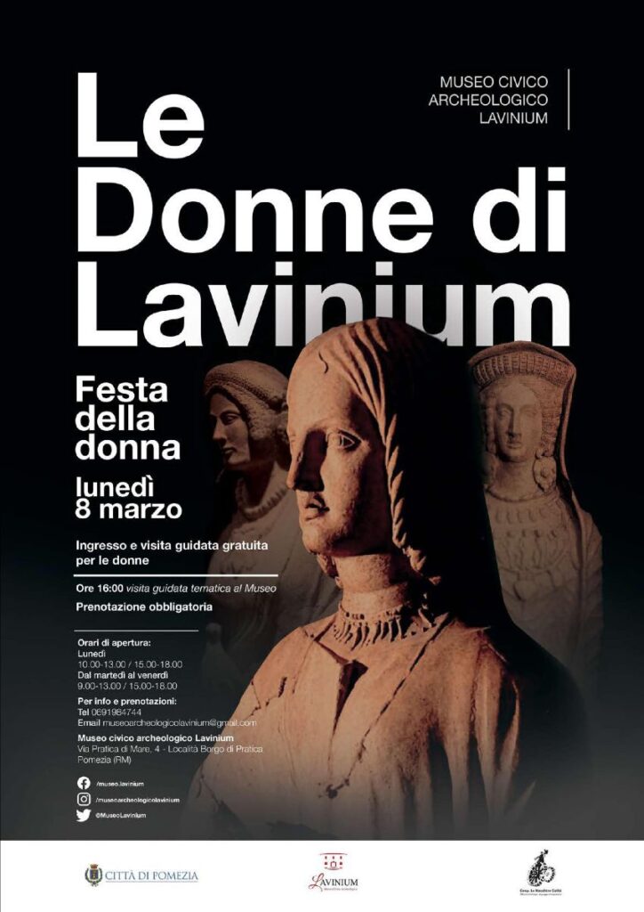 Le Donne di Lavinium evento Museo Civico Archeologico di Pomezia